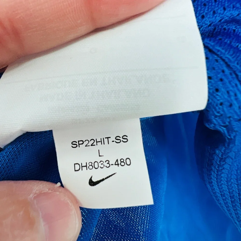Nike Dri-FIT US Short Sleeve Academy Soccer Jersey Men's L Royal Blue DH8033 NWT